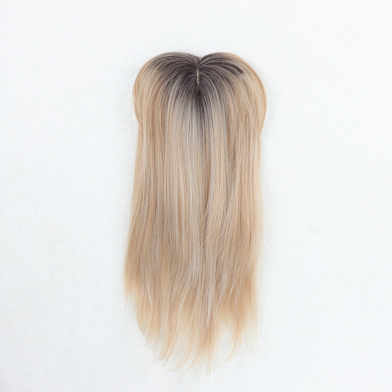 Piesă de păr pentru femei - fibră rezistentă la temperaturi înalte, respirabilă, procesare mecanică, păr lung, buclat, cu breton