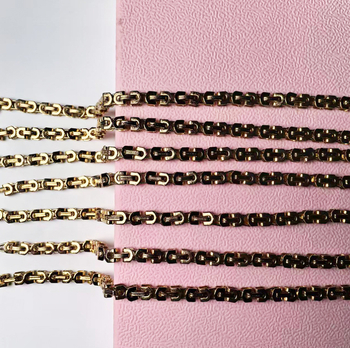 Lanț metalic pentru curea de geantă crossbody – electroplating, metal, primăvara 2025