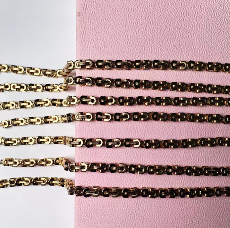 Lanț metalic pentru curea de geantă crossbody – electroplating, metal, primăvara 2025