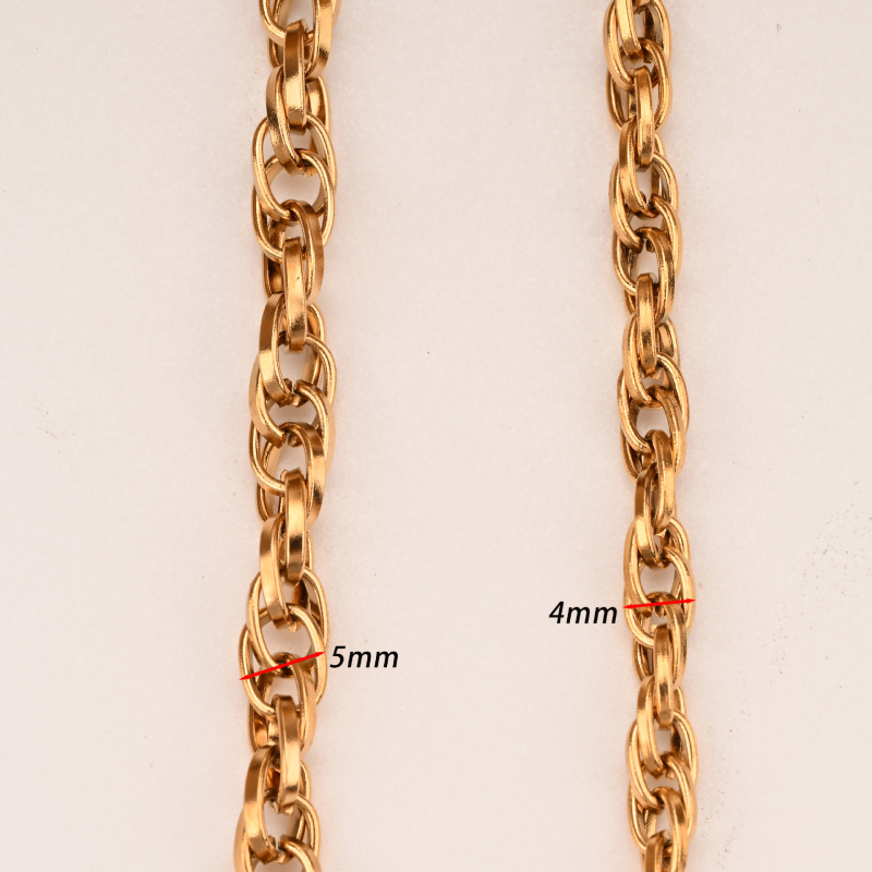 Shuyu Ανοξείδωτη αλυσίδα, χειροποίητη, ηλεκτροπλατινοποίηση, προσαρμόσιμη, συλλογή άνοιξη 2025