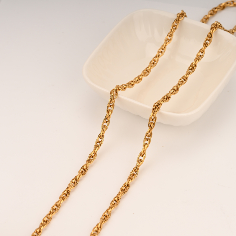 Shuyu Ανοξείδωτη αλυσίδα, χειροποίητη, ηλεκτροπλατινοποίηση, προσαρμόσιμη, συλλογή άνοιξη 2025