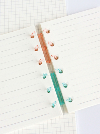 Binder metal pentru jurnal cu configurații 3/6/9 găuri, carcasă transparentă DIY și clips detașabil