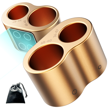 Suport magnetic pentru țigări pentru golf cart, cu găuri duble, aluminiu, stil simplu