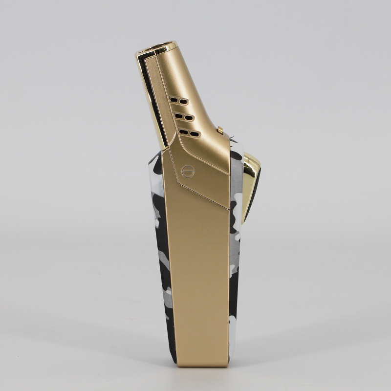 Aprinzător de trabuc din oțel inoxidabil, cu flacără jet, mare putere, pentru bucătărie, camping și coacere