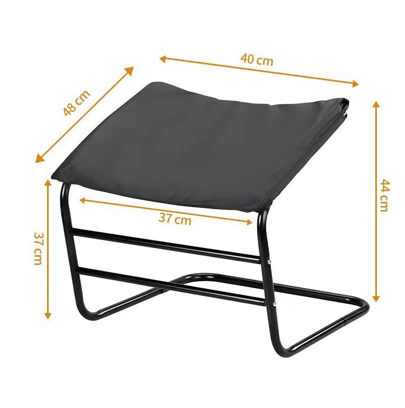 Metalni oslonac za noge Q968 — moderno minimalistički stil, prilagodljiv, nije sklopiv, višestruka uporaba, pogodan za djecu, odrasle i starije osobe