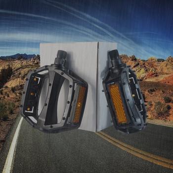 Pedala de bicicletă cu reflector, aliaj de aluminiu, model Smooth Travel British, pentru bicicletă