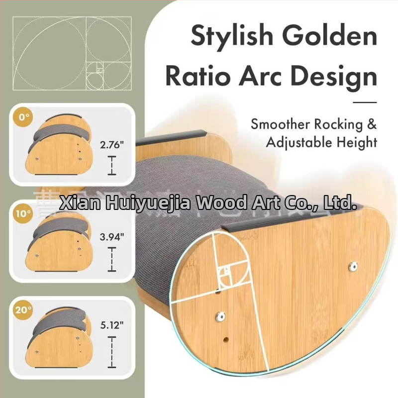 Podešavajući drveni oslonac za noge — ergonomska potpora za stopala, moderan minimalistički dizajn, model hyj924