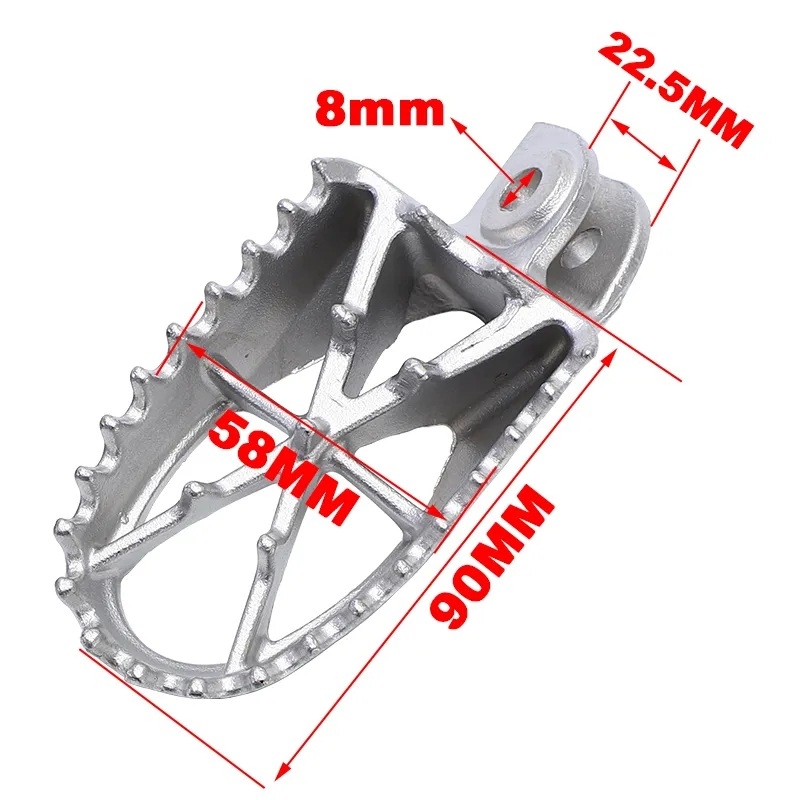 Prednji pedal od nehrđajućeg čelika za terenski motocikl – Harley 883 i CRF250 (2001–2009), profesracing, završna obrada pečenim lakom
