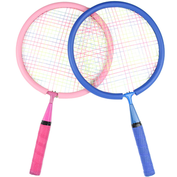 Dječja raketa za badminton s povećanom otpornošću – za djecu od 2 do 12 godina, okvir od željeznog legura, težina 95–100 g, najlonske žice