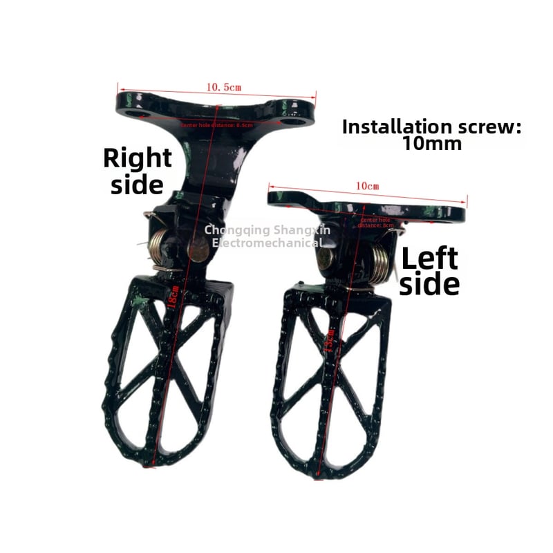 Μπροστινά πετάλια για μοτοσυκλέτα εκτός δρόμου – FODUO 250 Μέταλλο, βαμμένα σε φούρνο