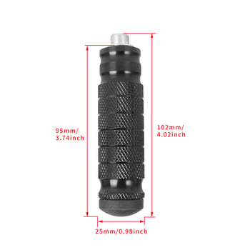 Zadnje pedale za motocikle od aluminijske legure, CNC kružne, univerzalne, obojane