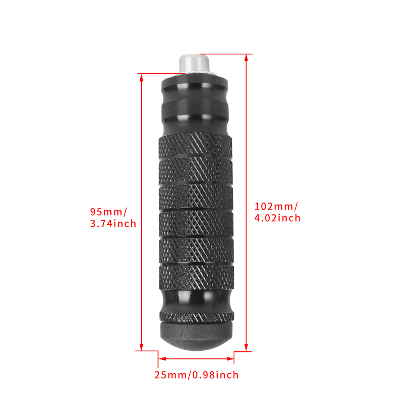 Zadnje pedale za motocikle od aluminijske legure, CNC kružne, univerzalne, obojane