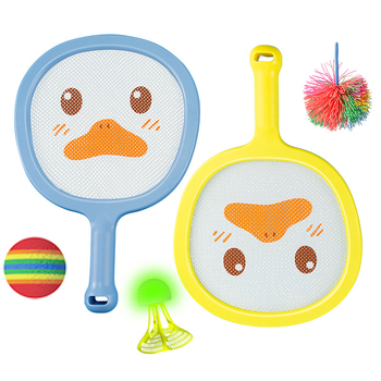 Dječja badminton raketa Yue chi (95–100 g; okvir: drugi; materijal žice: najlon; tip reketa: horizontalni udarac; tvrdoća: umjerena)