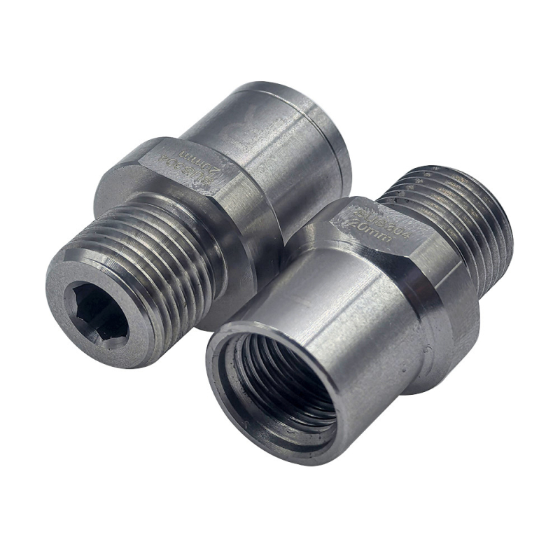 Adaptor pentru conversie profil dinți pedale bicicletă, oțel inoxidabil, compatibil cu brațul de 9/16 inchi și pedala de 1/2 inchi