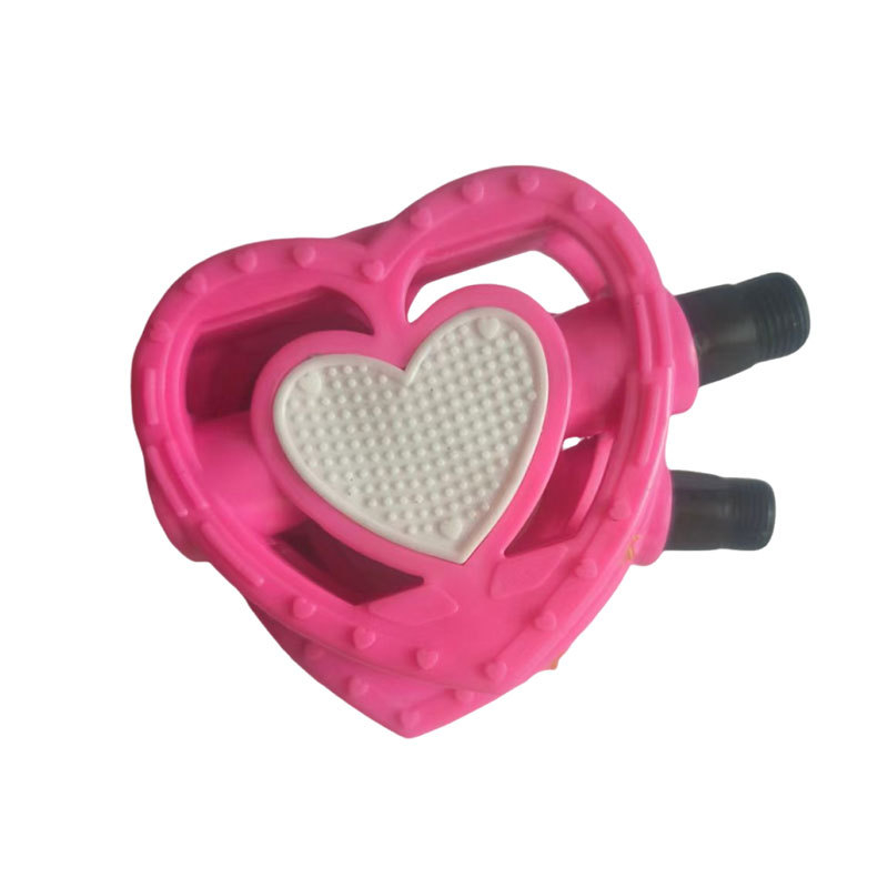 Pedală pentru bicicletă copii — inimă în formă, PP plastic, brand Zhengmao, potrivire universală