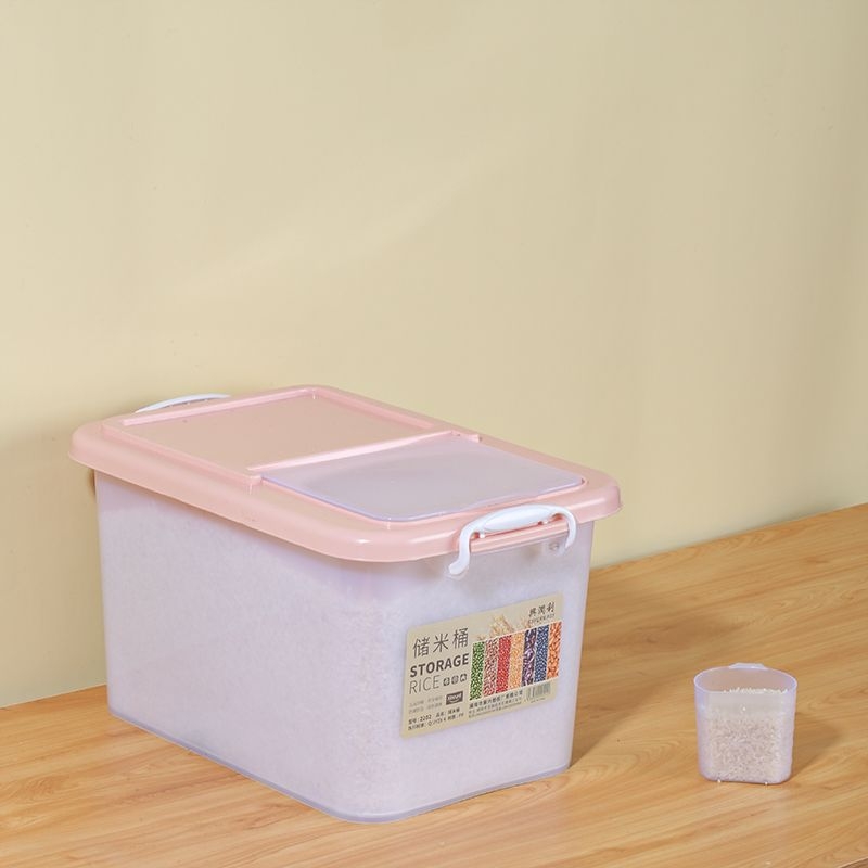 Recipient depozitare orez – Rezistent la umezeală, anti-insecte, etanș, din plastic, capacitate sub 4L