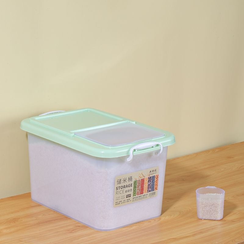 Recipient depozitare orez – Rezistent la umezeală, anti-insecte, etanș, din plastic, capacitate sub 4L
