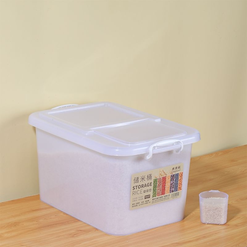 Recipient depozitare orez – Rezistent la umezeală, anti-insecte, etanș, din plastic, capacitate sub 4L