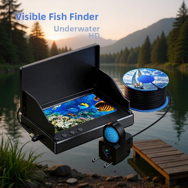 HD podvodná kamera na lov rýb s nočným videním a ultraširokým uhlom; rozsah hĺbky 0,6–30 m; napájanie DC 10–18 V; značka Zhi Yi.