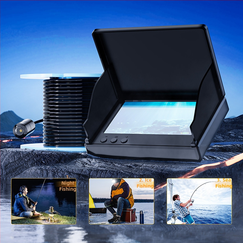 HD podvodná kamera na lov rýb s nočným videním a ultraširokým uhlom; rozsah hĺbky 0,6–30 m; napájanie DC 10–18 V; značka Zhi Yi.