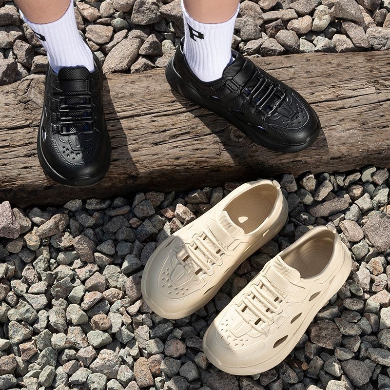 Sandale pentru bărbați din EVA, talpă groasă turnată prin injecție, respirabile și antiderapante, stil roman