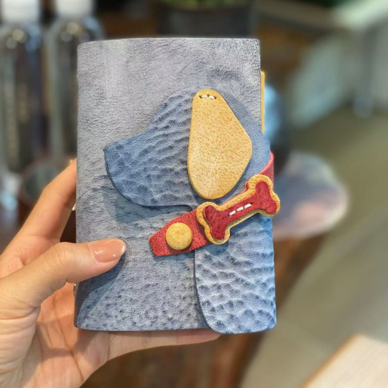 Caiet Aiguoniu, legare cu foi detașabile, copertă din piele de vită, hârtie Kraft, 50–100 pagini, stil nostalgic retro