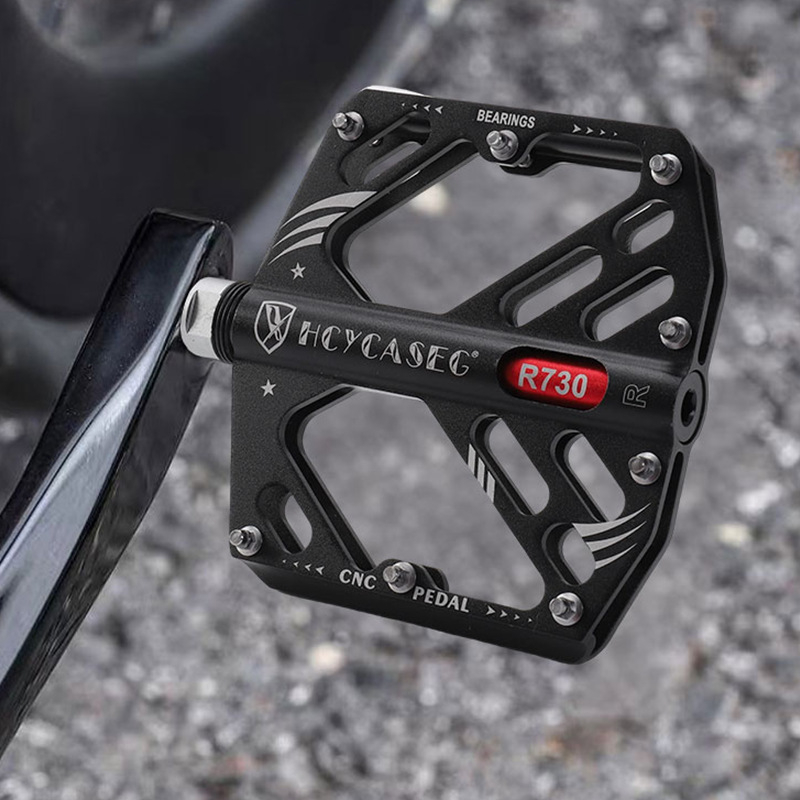 Yiyong R730 pedale za bicikl – kućište od aluminijske legure 6061, os od Cr-Mo čelika, protuklizne široke pedale, za MTB i cestovni bicikl