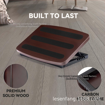 Drveno podnožje za stopala ispod stola, podesivo, nerasklopivo, višenamjensko