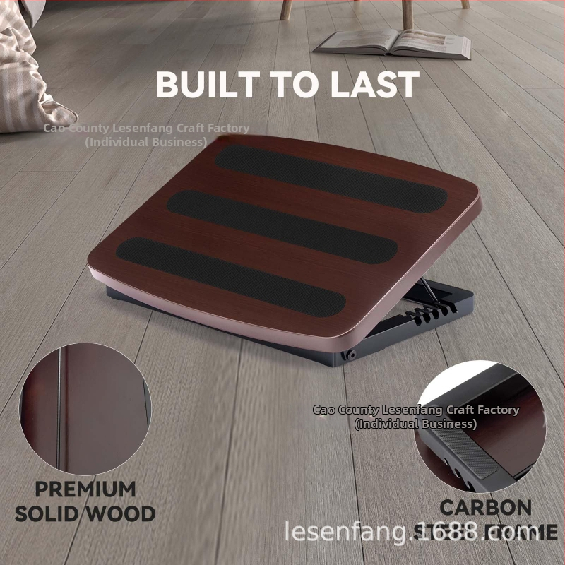 Drveno podnožje za stopala ispod stola, podesivo, nerasklopivo, višenamjensko