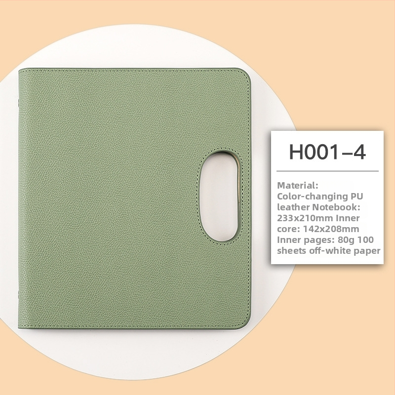 Prijenosni poslovni bilježnica s listovima, višenamjenski; marka Qingxuan; korica otporna na otiske prstiju; veza: loose-leaf; Dowling papir 80 g/m²