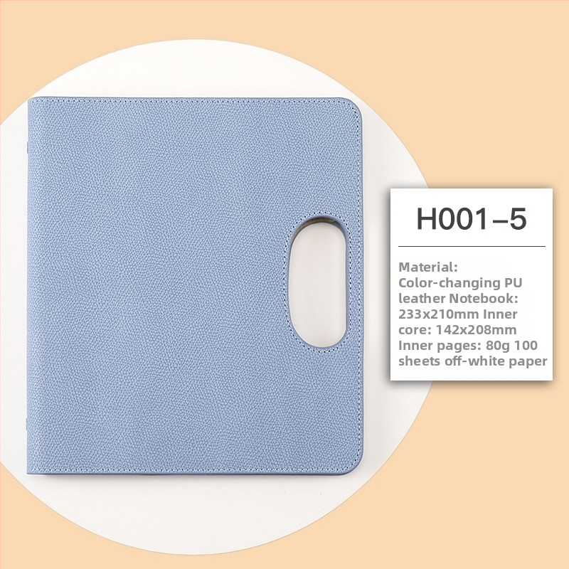 Prijenosni poslovni bilježnica s listovima, višenamjenski; marka Qingxuan; korica otporna na otiske prstiju; veza: loose-leaf; Dowling papir 80 g/m²