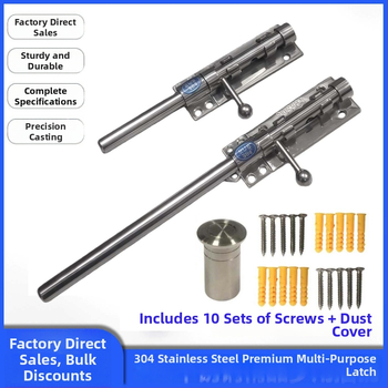 Brava za vrata tip Nebo i Zemlja, od nehrđajućeg čelika, polirana površina, gornja i donja brava sa zaštitnim poklopcem za prašinu