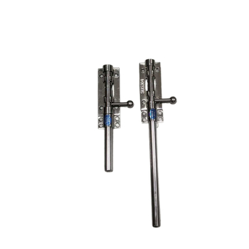 Brava za vrata tip Nebo i Zemlja, od nehrđajućeg čelika, polirana površina, gornja i donja brava sa zaštitnim poklopcem za prašinu