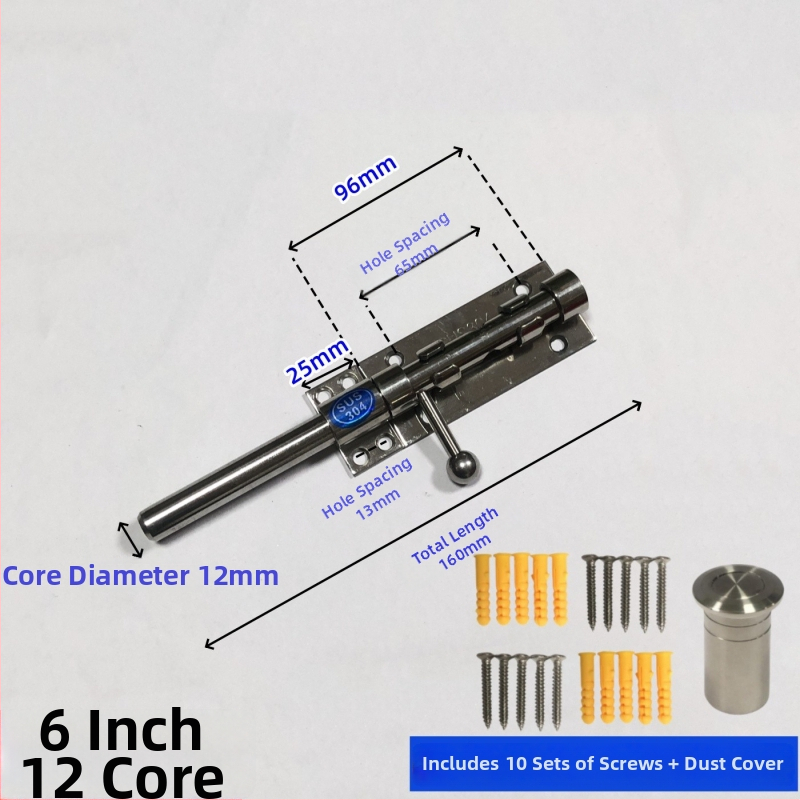 Brava za vrata tip Nebo i Zemlja, od nehrđajućeg čelika, polirana površina, gornja i donja brava sa zaštitnim poklopcem za prašinu