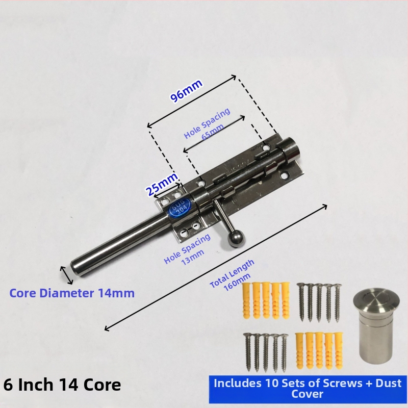 Brava za vrata tip Nebo i Zemlja, od nehrđajućeg čelika, polirana površina, gornja i donja brava sa zaštitnim poklopcem za prašinu
