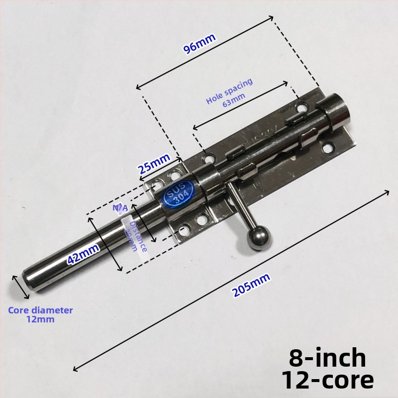 Brava za vrata tip Nebo i Zemlja, od nehrđajućeg čelika, polirana površina, gornja i donja brava sa zaštitnim poklopcem za prašinu