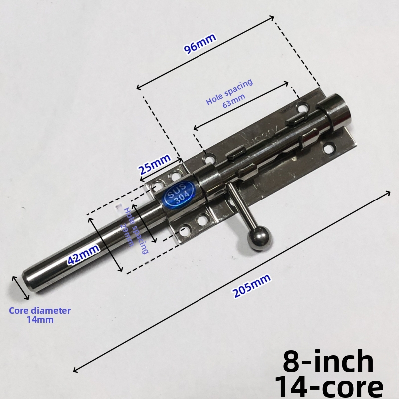 Brava za vrata tip Nebo i Zemlja, od nehrđajućeg čelika, polirana površina, gornja i donja brava sa zaštitnim poklopcem za prašinu