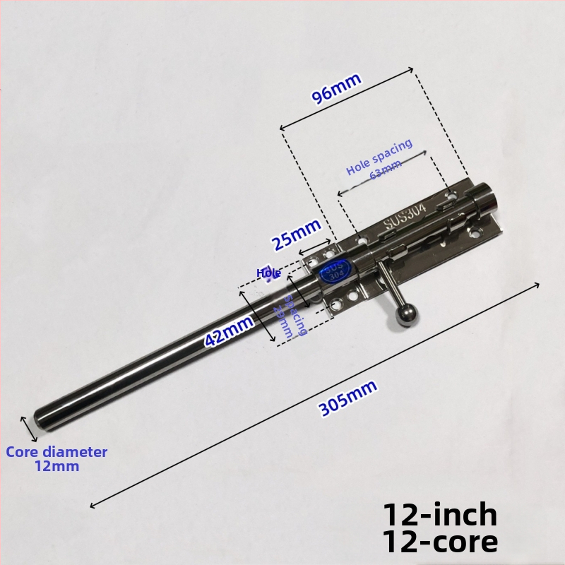 Brava za vrata tip Nebo i Zemlja, od nehrđajućeg čelika, polirana površina, gornja i donja brava sa zaštitnim poklopcem za prašinu