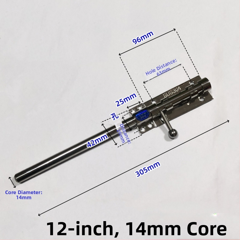 Brava za vrata tip Nebo i Zemlja, od nehrđajućeg čelika, polirana površina, gornja i donja brava sa zaštitnim poklopcem za prašinu