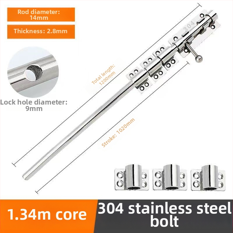 Brava za vrata tip Nebo i Zemlja, od nehrđajućeg čelika, polirana površina, gornja i donja brava sa zaštitnim poklopcem za prašinu