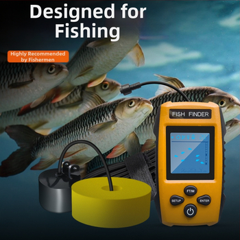 Ψαρευτικό ευρετήριο με εύρος βάθους 0,6–30 μ, ενσύρματο, τροφοδοσία με μπαταρία No.7