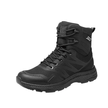 Ghete de drumeție Cruiser 3513 – Exterior din piele și plasă, Înălțime medie, Anti-punctură, talpă EVA, talpă din cauciuc rezistentă la uzură