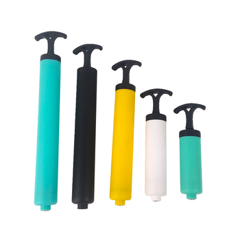 Prijenosna ručna pumpa za zrak s mlaznicom i produžnim crijevom za igle, plastično kućište, za lopte, dvije igle