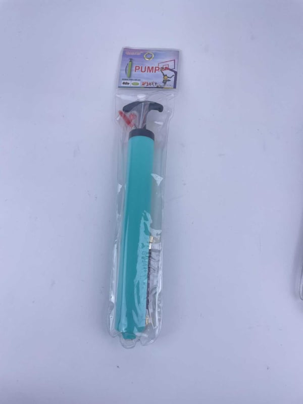 Prijenosna ručna pumpa za zrak s mlaznicom i produžnim crijevom za igle, plastično kućište, za lopte, dvije igle