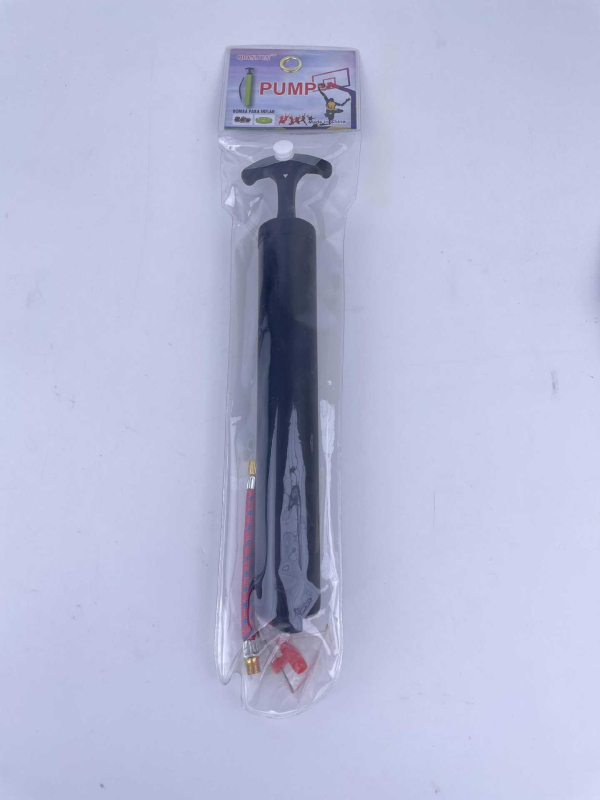 Prijenosna ručna pumpa za zrak s mlaznicom i produžnim crijevom za igle, plastično kućište, za lopte, dvije igle