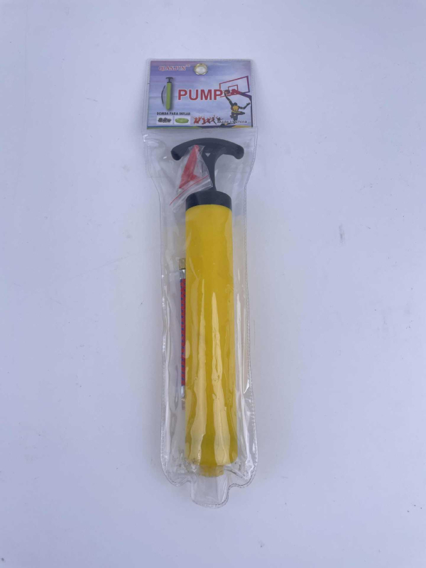 Prijenosna ručna pumpa za zrak s mlaznicom i produžnim crijevom za igle, plastično kućište, za lopte, dvije igle