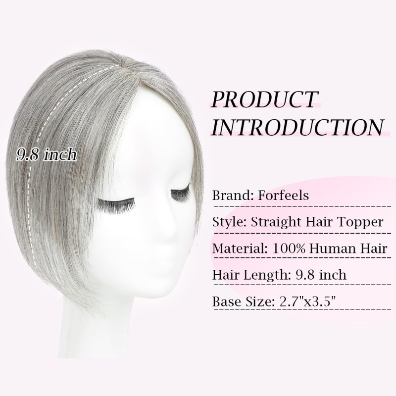 Top de păr țesut manual din păr uman, model 7×9 tip T, păr scurt drept, nu poate fi vopsit sau periat, oferă volum la creștet, stil european-american