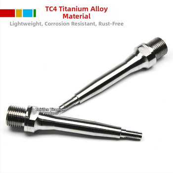 Axă pedală bicicletă din aliaj de titan, compatibilă cu pedalele TIME pentru modificări și upgrade.