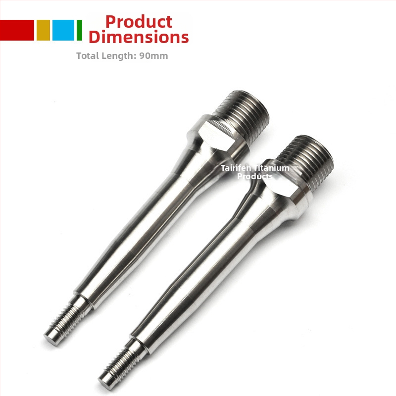 Axă pedală bicicletă din aliaj de titan, compatibilă cu pedalele TIME pentru modificări și upgrade.