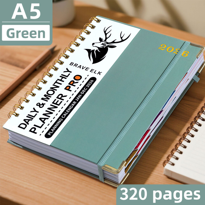 Takemori poslovni zapisnik s navlakom od umjetne kože, 80 gsm papir, 300-400 stranica, uredski bilježnica